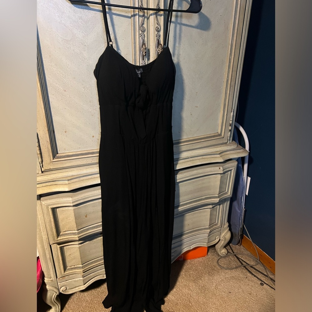 Black holiday jumpsuit